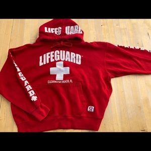 Life guard hoodie size large perfect for fall!